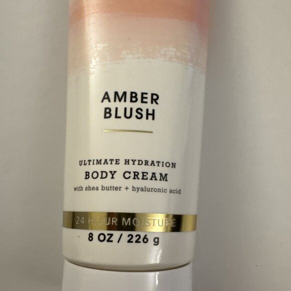 Bath & Body Works Amber Blush Ultimate Hydration Body Cream 8 Oz BB17 - Picture 2 of 3